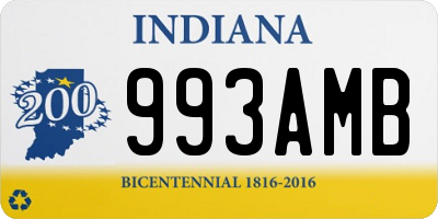 IN license plate 993AMB