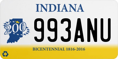 IN license plate 993ANU