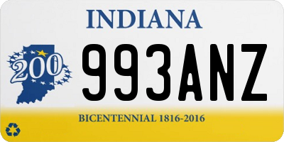 IN license plate 993ANZ