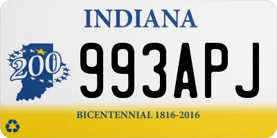 IN license plate 993APJ