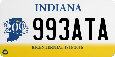 IN license plate 993ATA