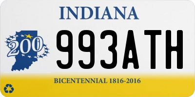 IN license plate 993ATH