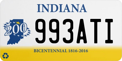 IN license plate 993ATI