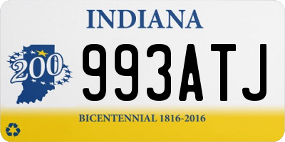 IN license plate 993ATJ