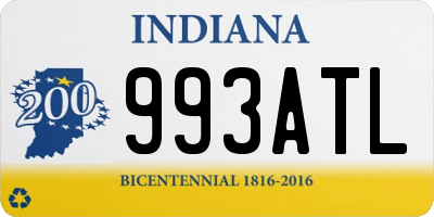 IN license plate 993ATL