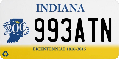 IN license plate 993ATN