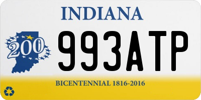 IN license plate 993ATP