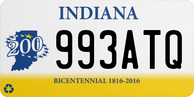 IN license plate 993ATQ