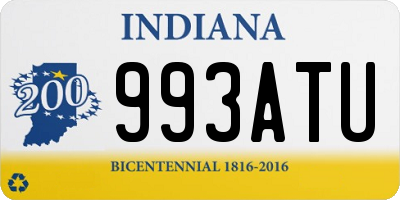 IN license plate 993ATU