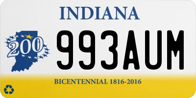 IN license plate 993AUM