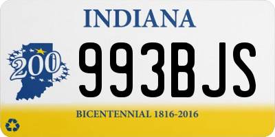 IN license plate 993BJS