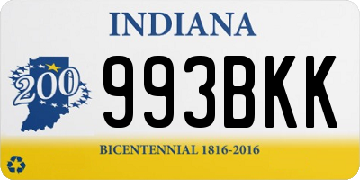 IN license plate 993BKK