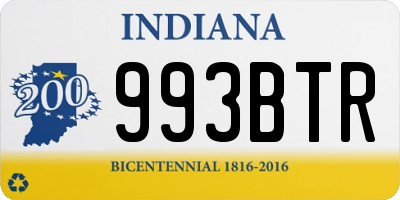 IN license plate 993BTR