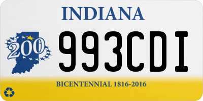 IN license plate 993CDI