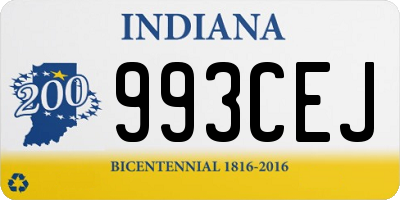 IN license plate 993CEJ