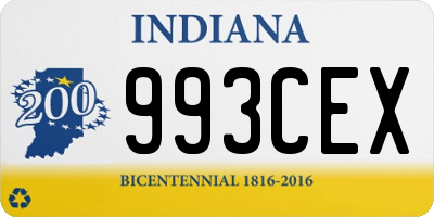 IN license plate 993CEX