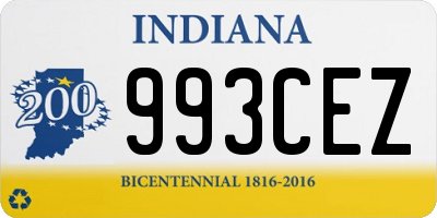 IN license plate 993CEZ