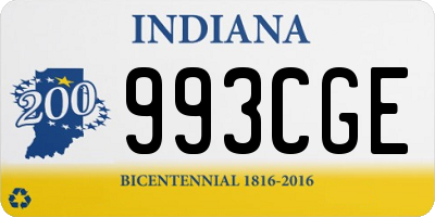 IN license plate 993CGE