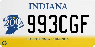 IN license plate 993CGF