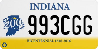 IN license plate 993CGG