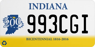 IN license plate 993CGI