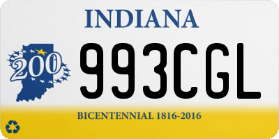 IN license plate 993CGL