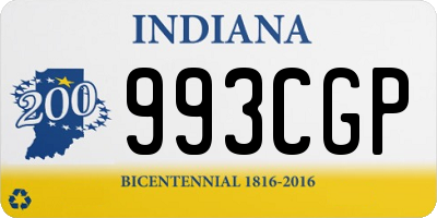 IN license plate 993CGP