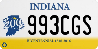 IN license plate 993CGS