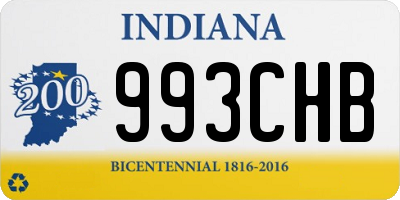 IN license plate 993CHB