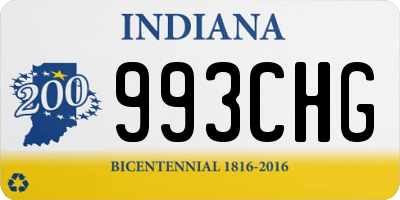 IN license plate 993CHG