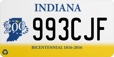 IN license plate 993CJF