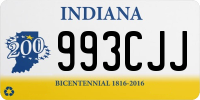 IN license plate 993CJJ