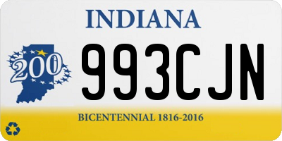 IN license plate 993CJN