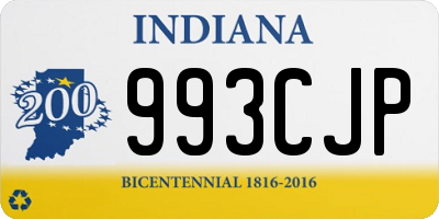 IN license plate 993CJP