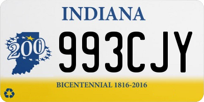 IN license plate 993CJY