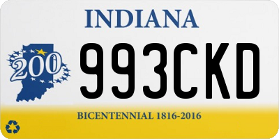 IN license plate 993CKD