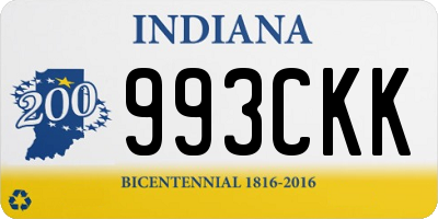 IN license plate 993CKK