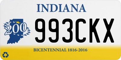 IN license plate 993CKX