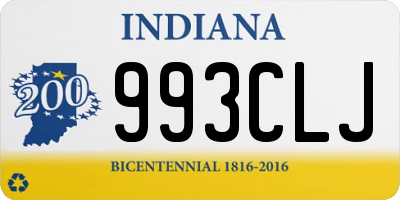 IN license plate 993CLJ