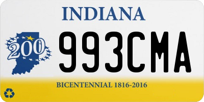 IN license plate 993CMA