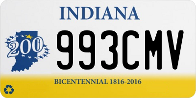 IN license plate 993CMV