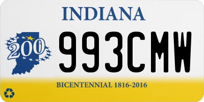 IN license plate 993CMW