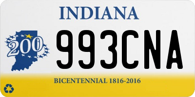 IN license plate 993CNA