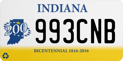 IN license plate 993CNB