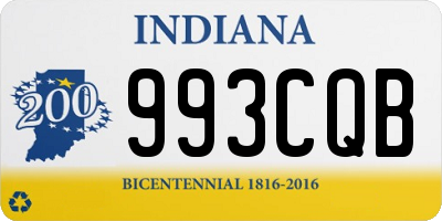 IN license plate 993CQB