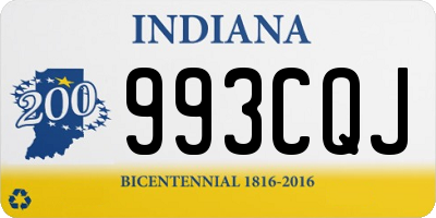 IN license plate 993CQJ