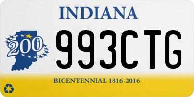 IN license plate 993CTG