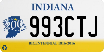 IN license plate 993CTJ