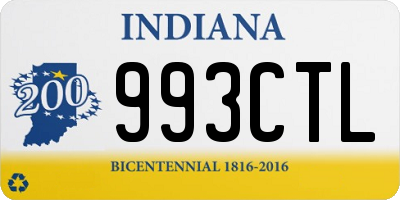 IN license plate 993CTL