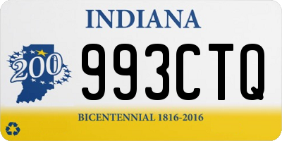 IN license plate 993CTQ